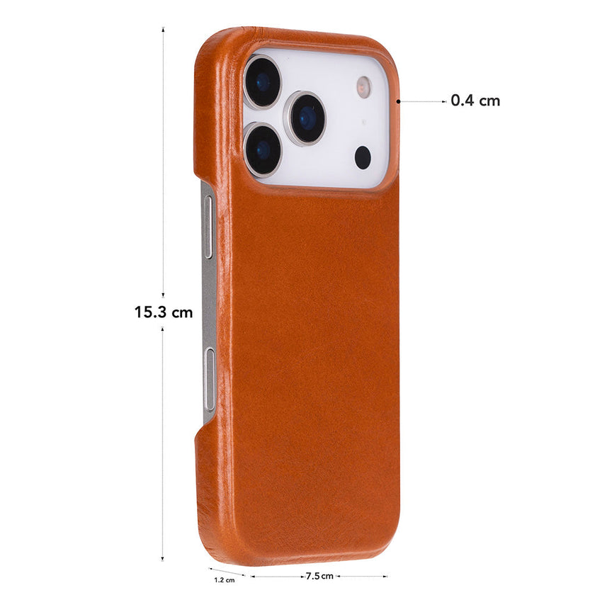 iPhone 17 Pro Leather Snap Case