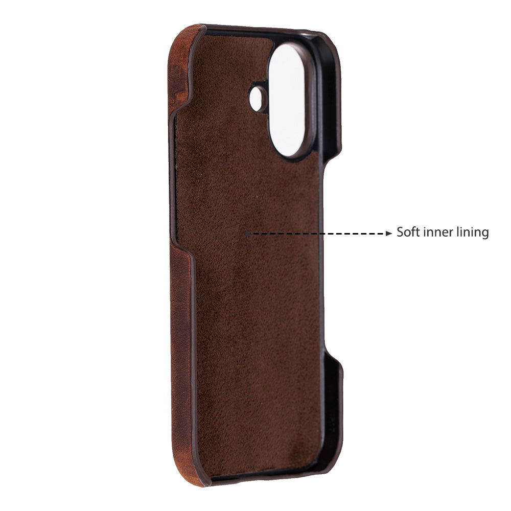 iPhone 17 Leather Snap Case