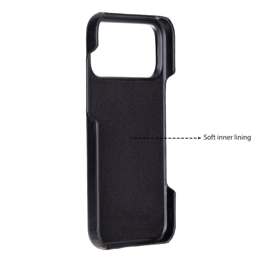 iPhone 17 Pro Max Leather Snap Case
