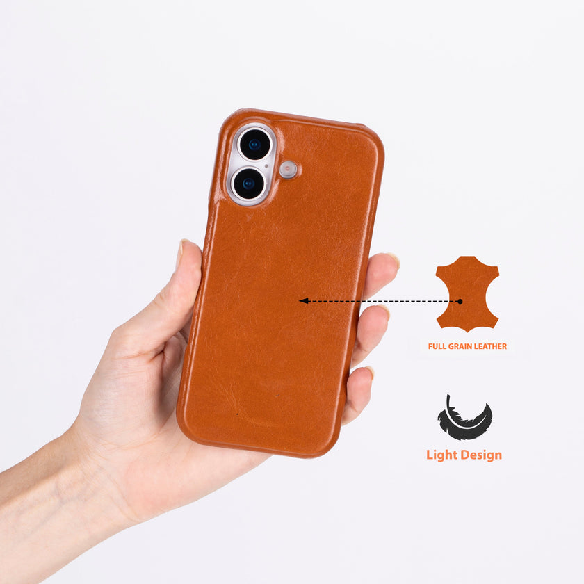 iPhone 17 Leather Snap Case