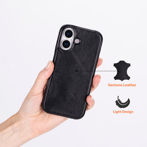 iPhone 17 Leather Snap Case