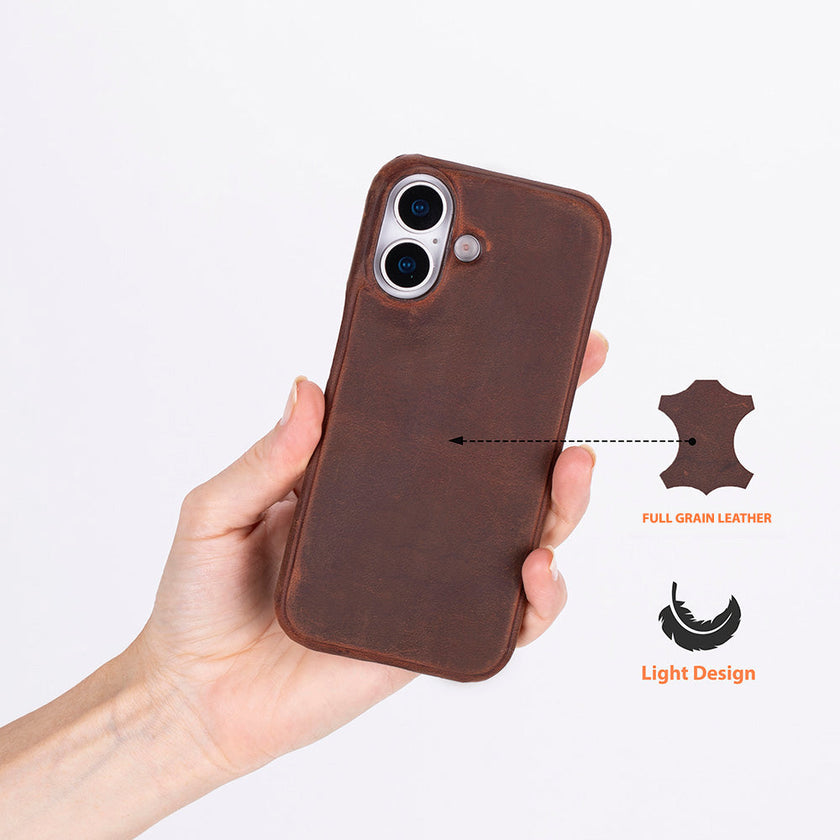iPhone 17 Leather Snap Case