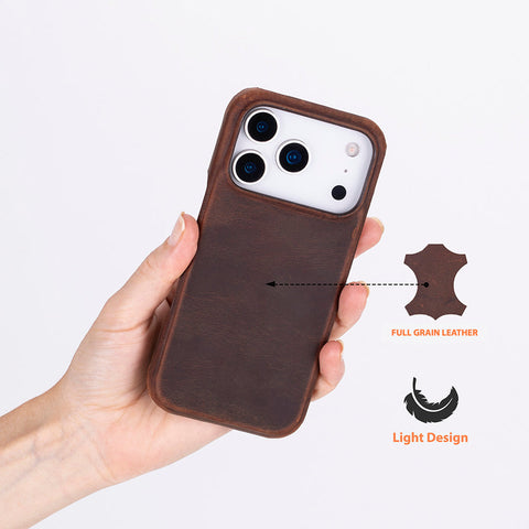 iPhone 17 Pro Leather Snap Case