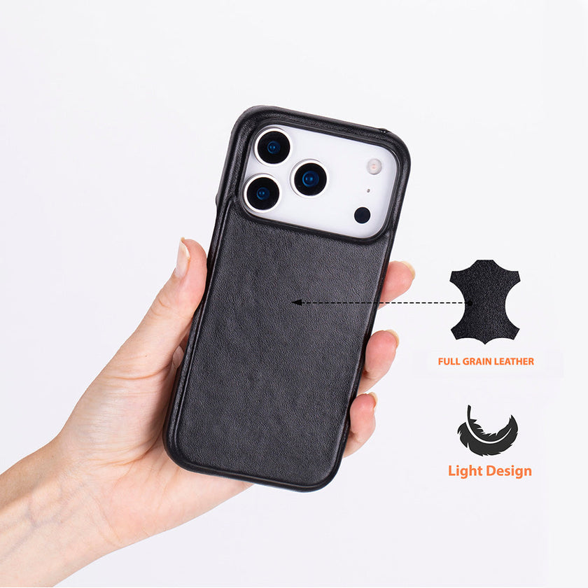 iPhone 17 Pro Leather Snap Case