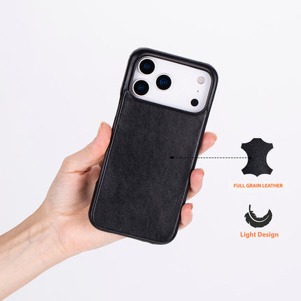 iPhone 17 Pro Max Leather Snap Case