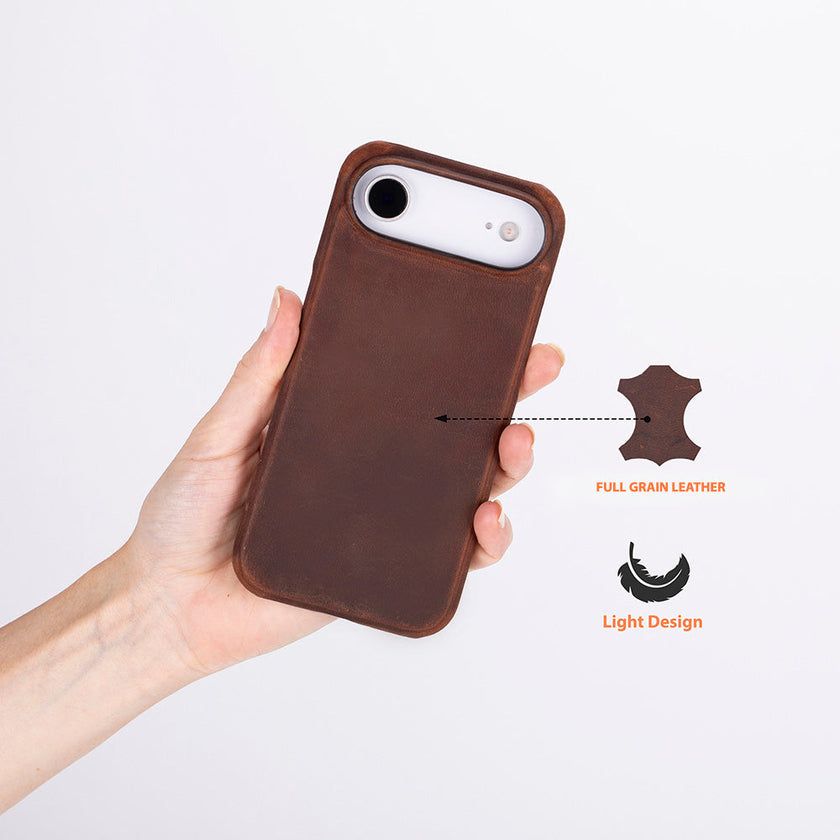 iPhone 17 Air Leather Snap Case