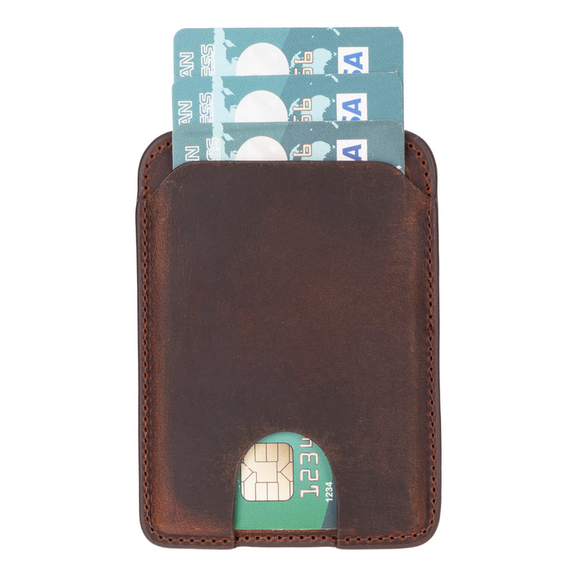 Gordi Leather Magnetic Card Holder