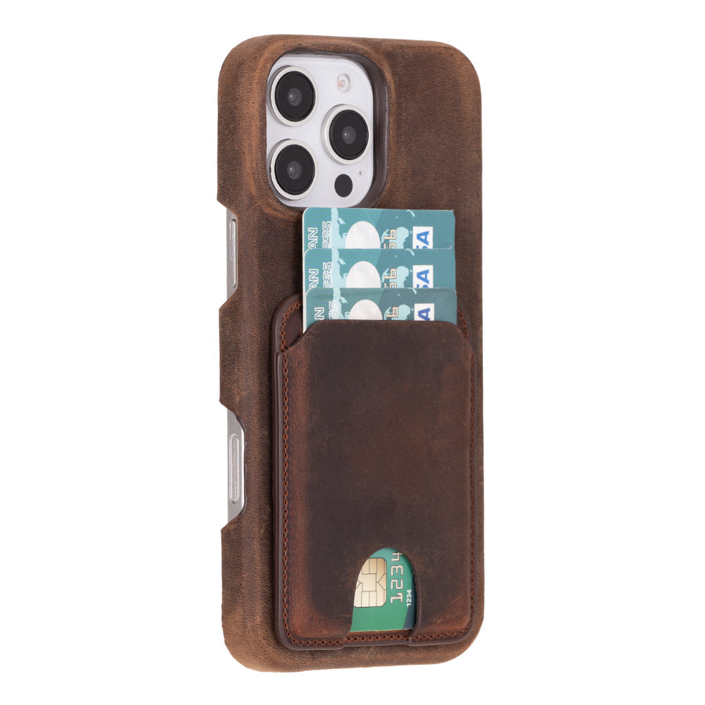 Gordi Leather Magnetic Card Holder