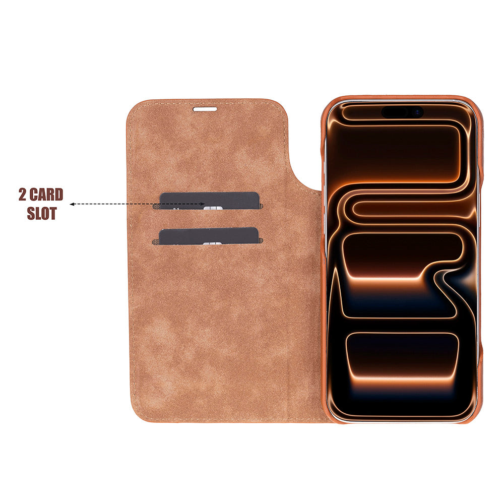 Luca iPhone 17 Pro Max Deri Kılıf