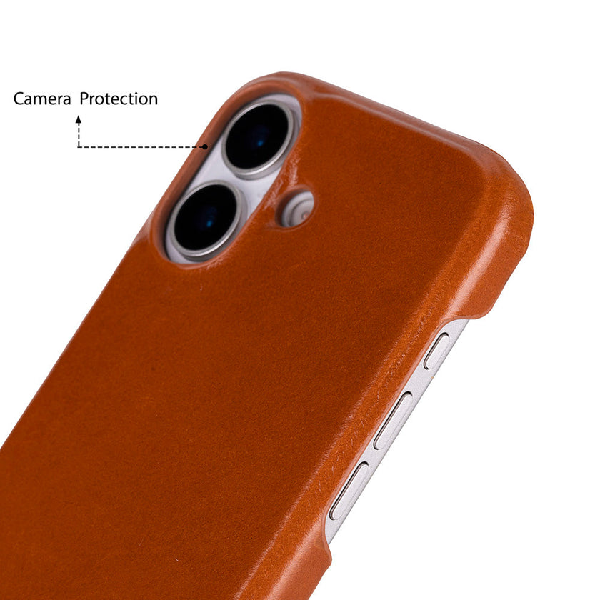 iPhone 17 Leather Snap Case