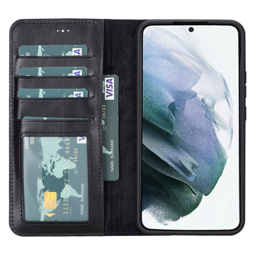 Samsung Galaxy S22 Leather Detachable Wallet Case