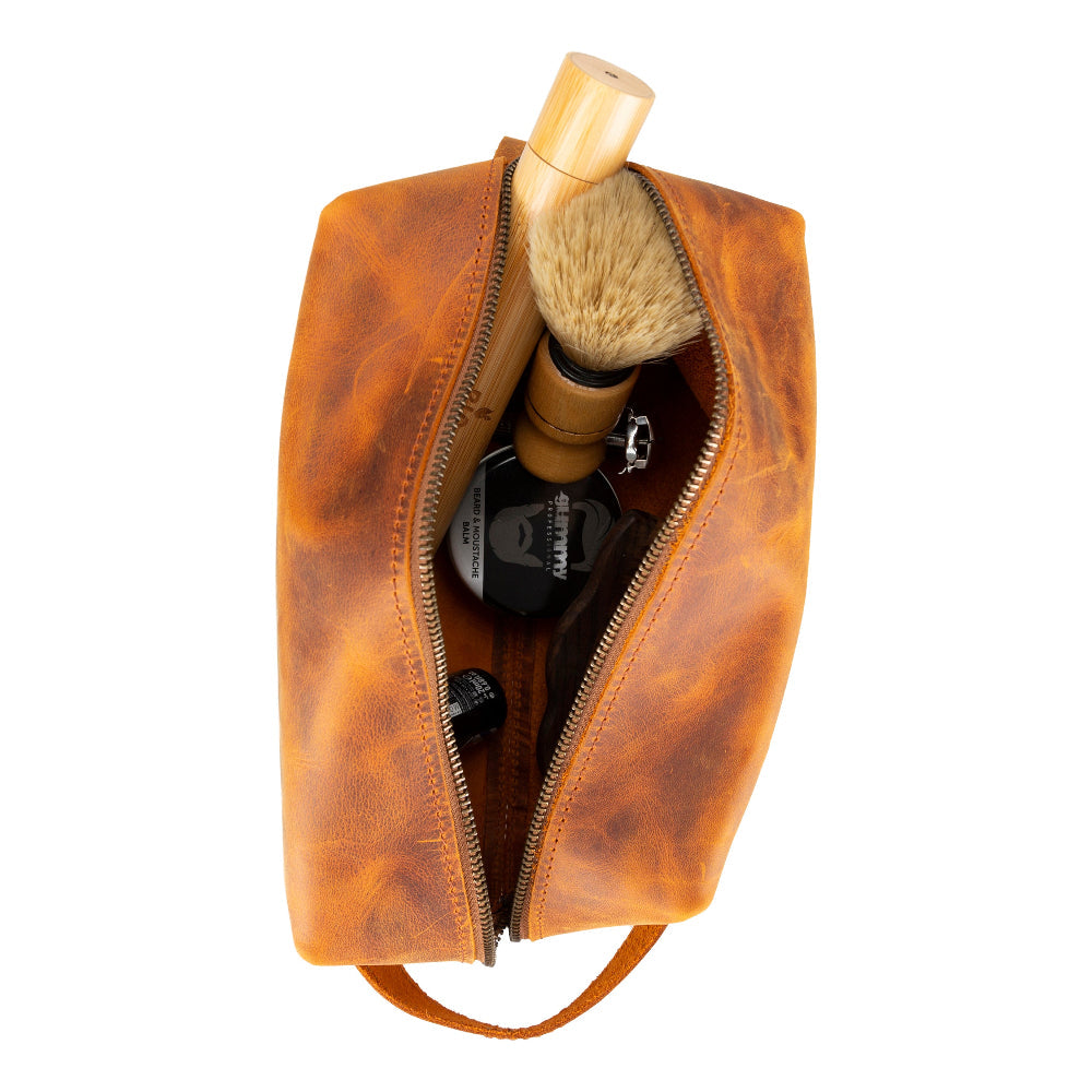 Galli Leather Dopp Kit, Large