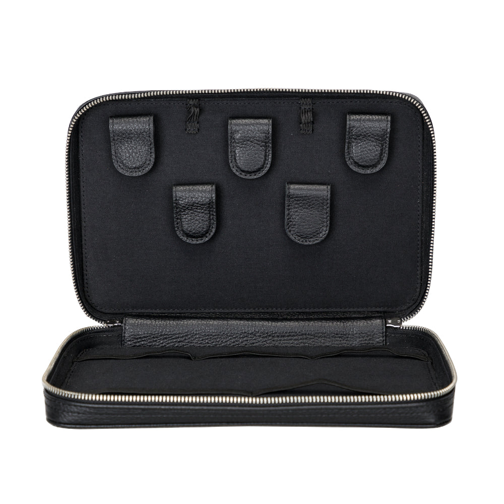 Epsilon Leather Travel Cable Organizer