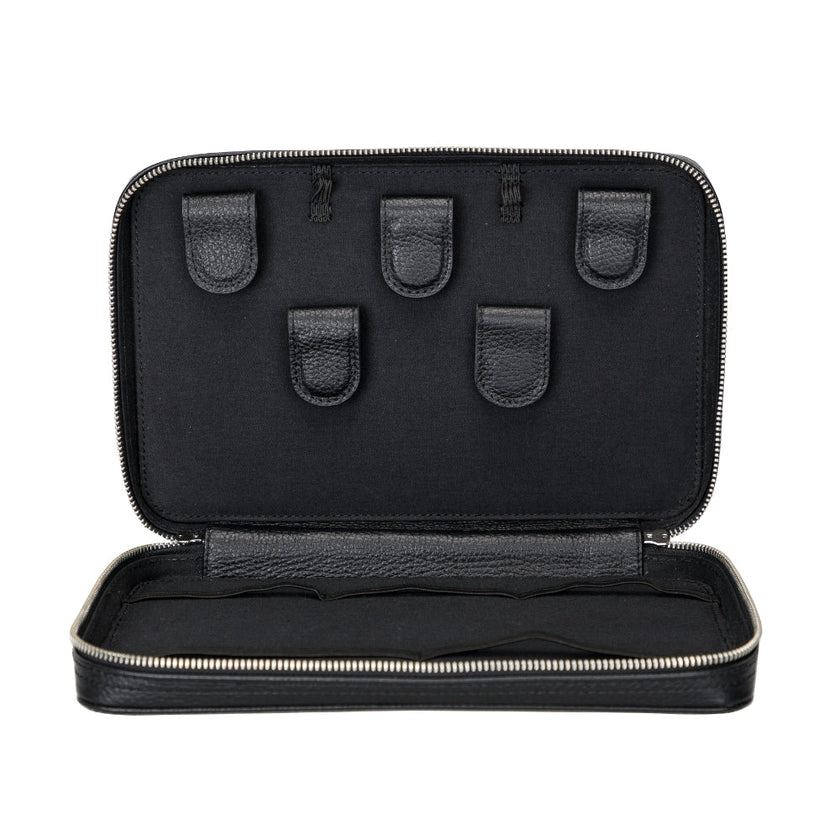 Epsilon Leather Travel Cable Organizer