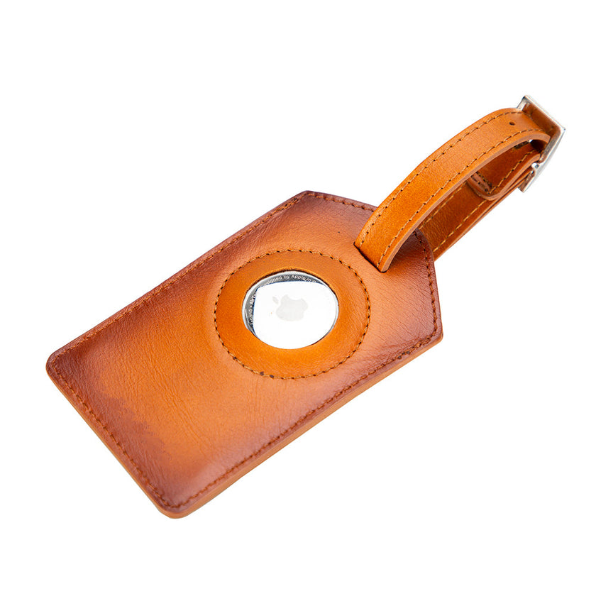 Kula AirTag Leather Luggage Tag