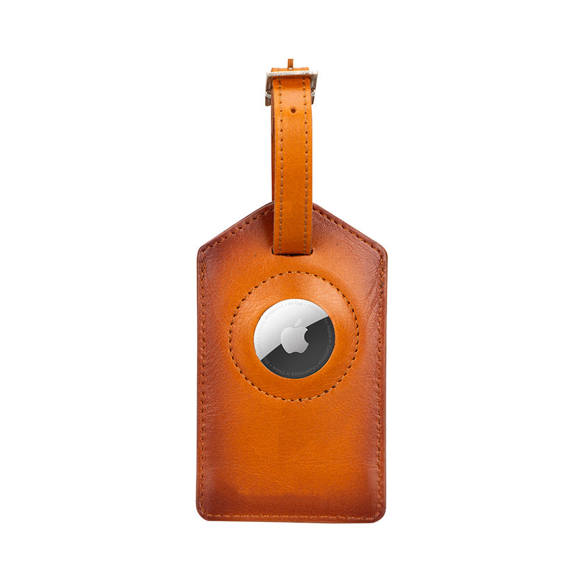 Kula AirTag Leather Luggage Tag