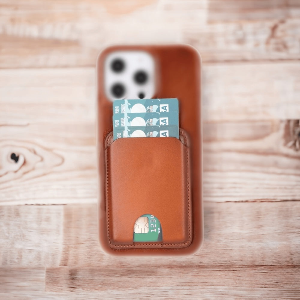 Gordi Leather Magnetic Card Holder